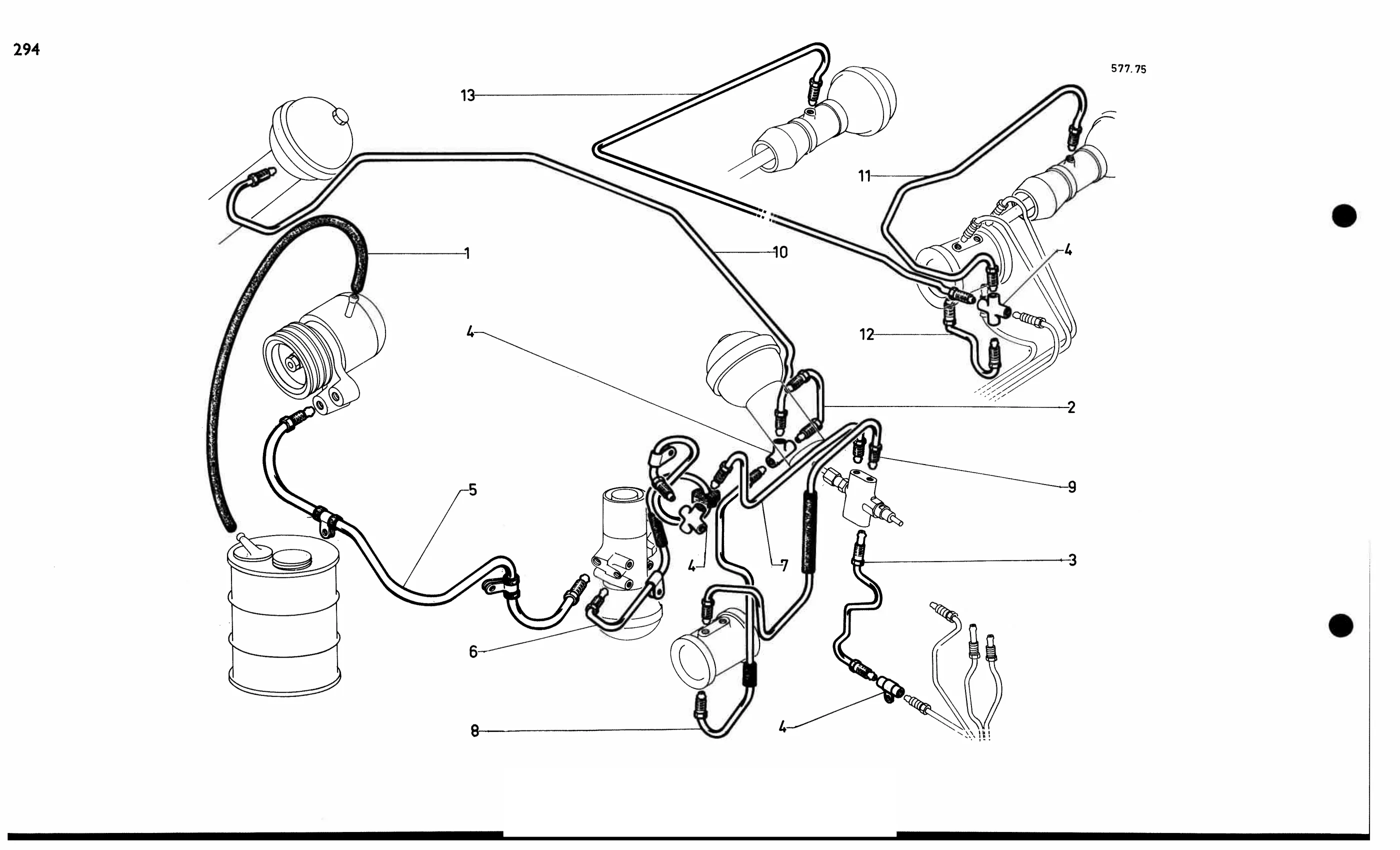 Suspension piping, page 281 of 688 — 577 Parts Catalogue — Volume I
