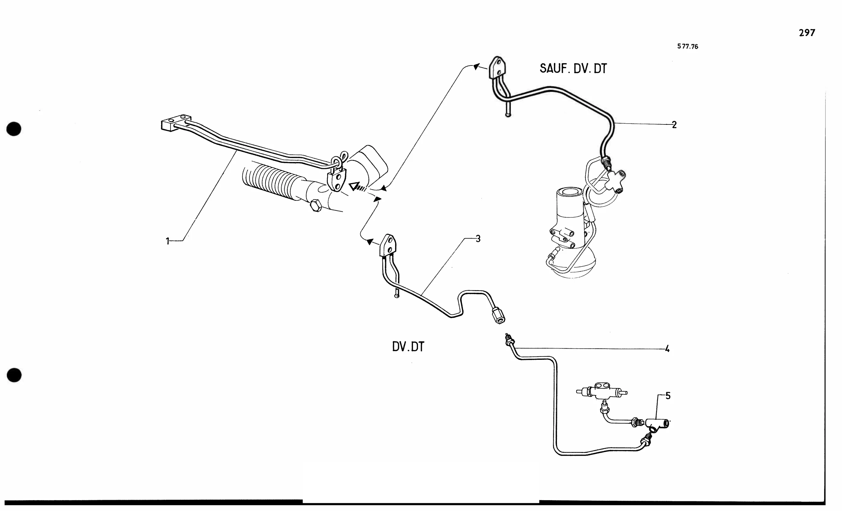 Power steer'g piping, page 283 of 688 — 577 Parts Catalogue — Volume I