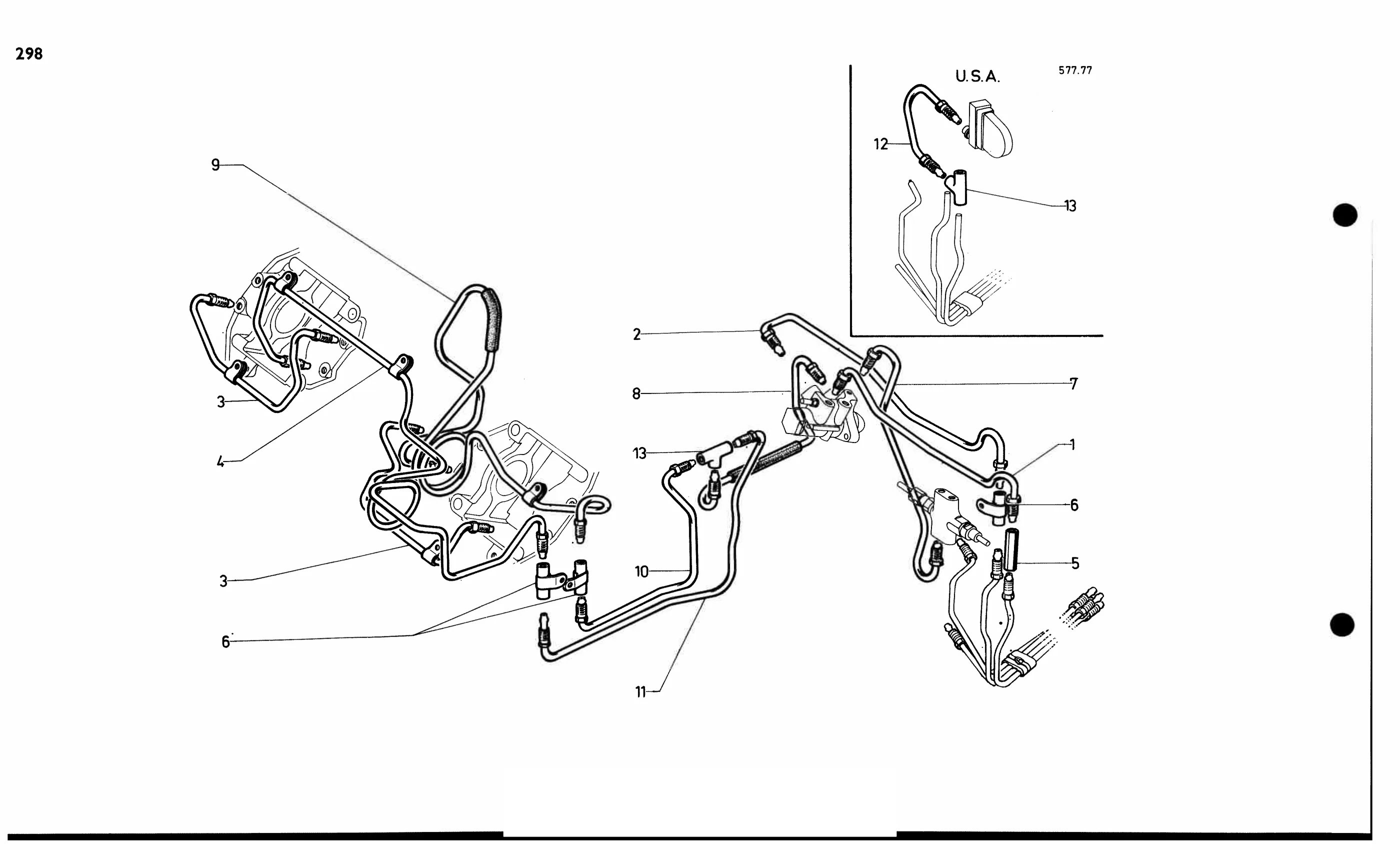 Fr. brake pipes DV, DT, page 285 of 688 — 577 Parts Catalogue — Volume I