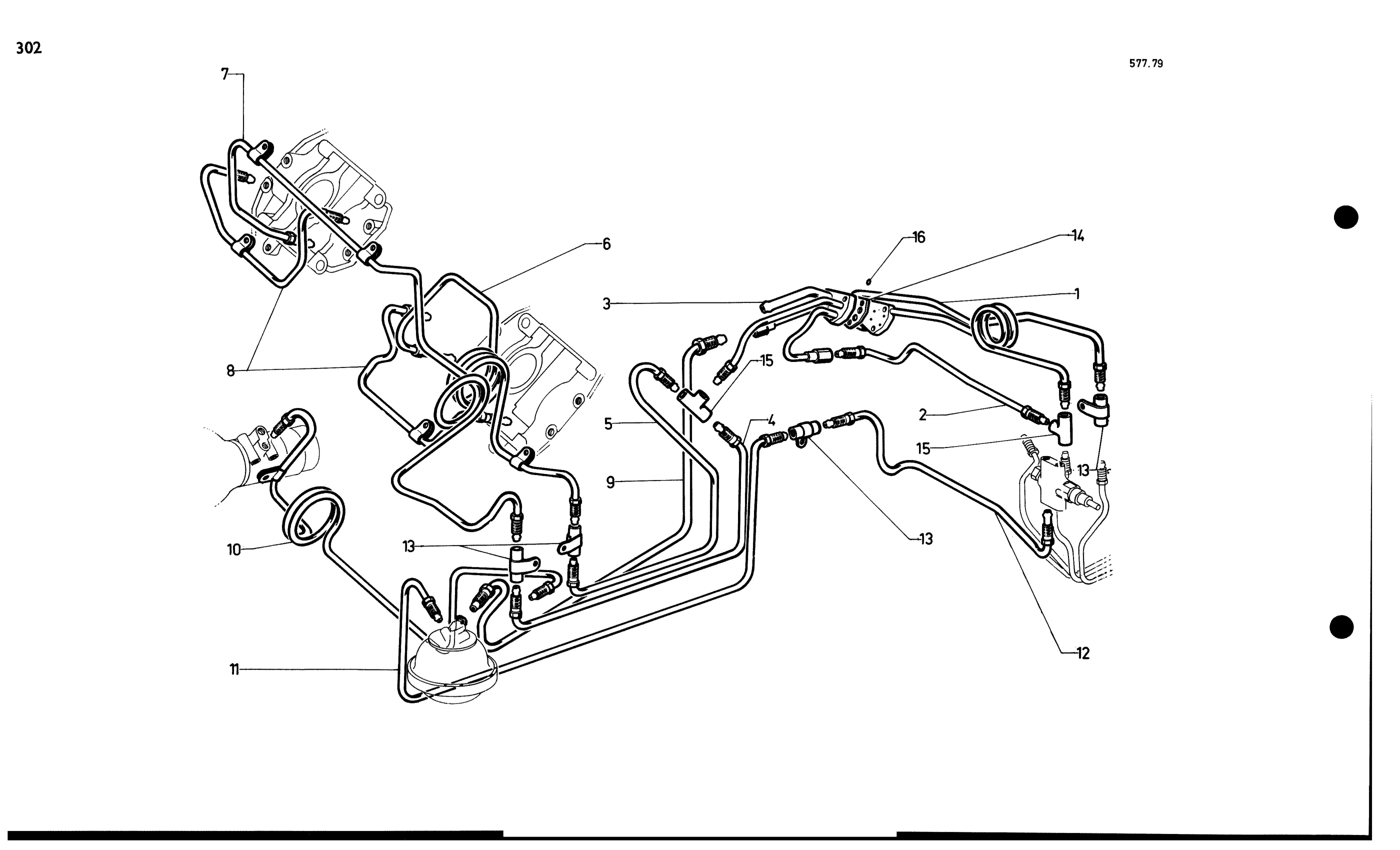 Fr. brake pipes IE, page 289 of 688 — 577 Parts Catalogue — Volume I
