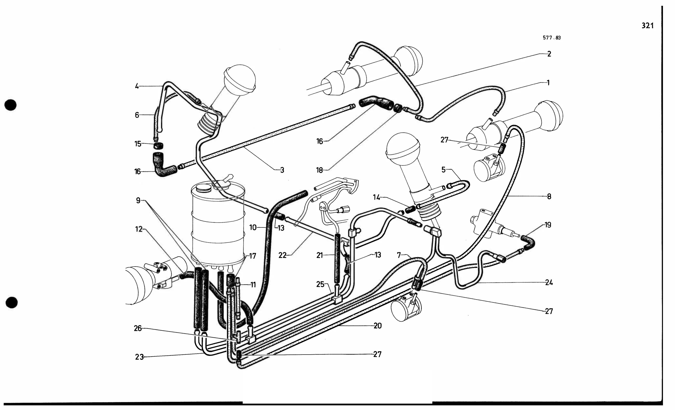 Return pipes IE, page 301 of 688 — 577 Parts Catalogue — Volume I