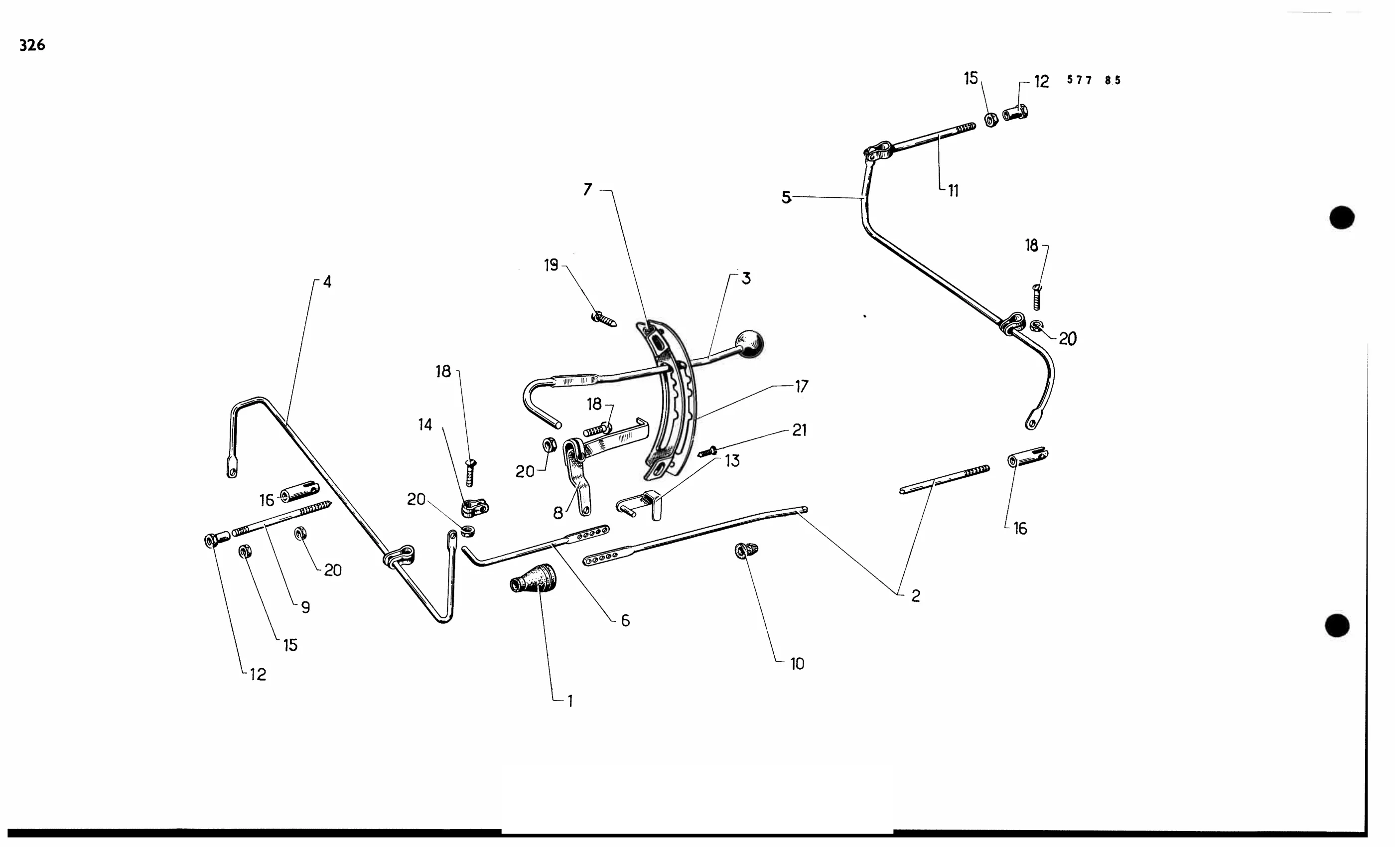 Man. height control, page 307 of 688 — 577 Parts Catalogue — Volume I