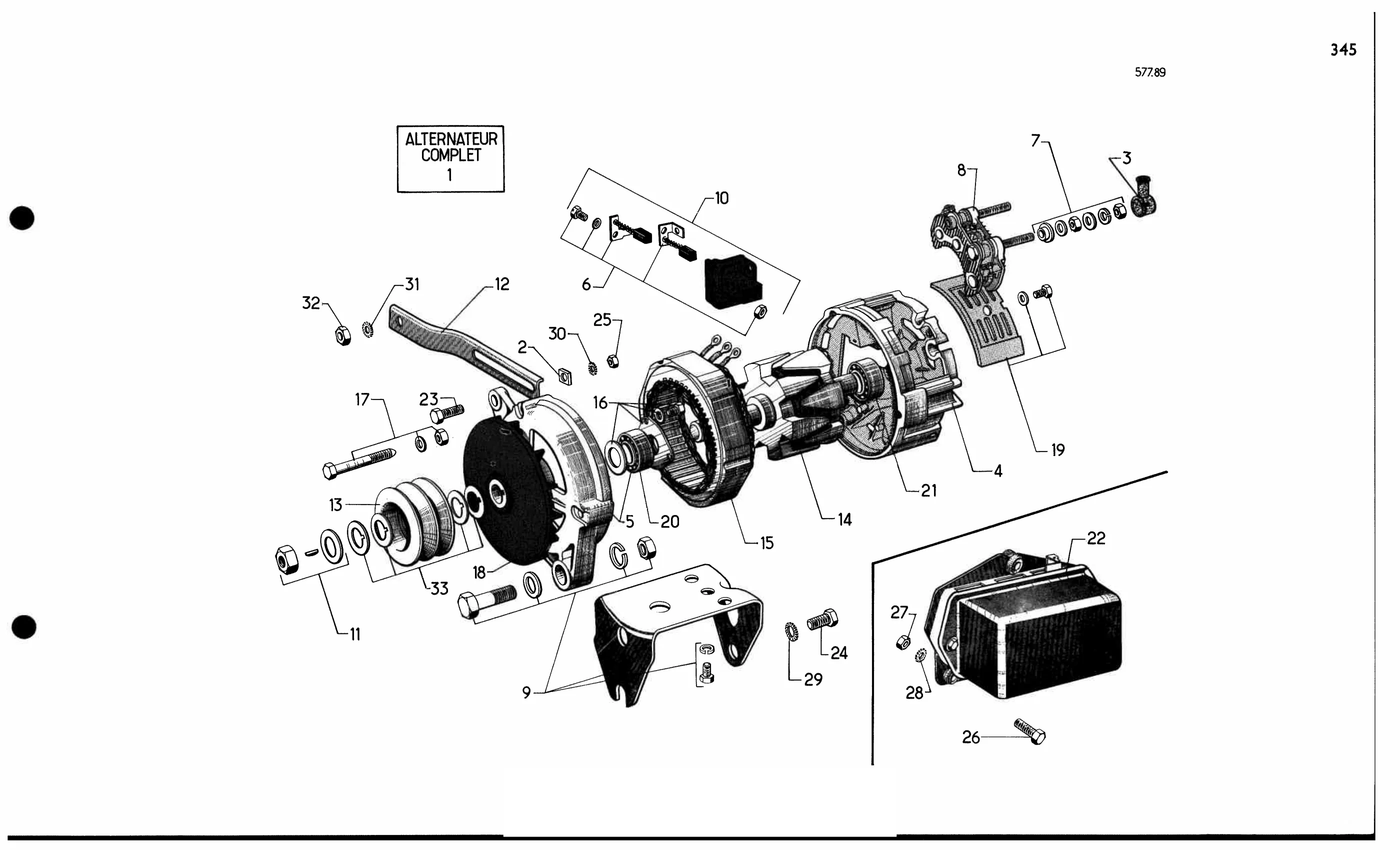Alternator / Ducellier, page 320 of 688 — 577 Parts Catalogue — Volume I