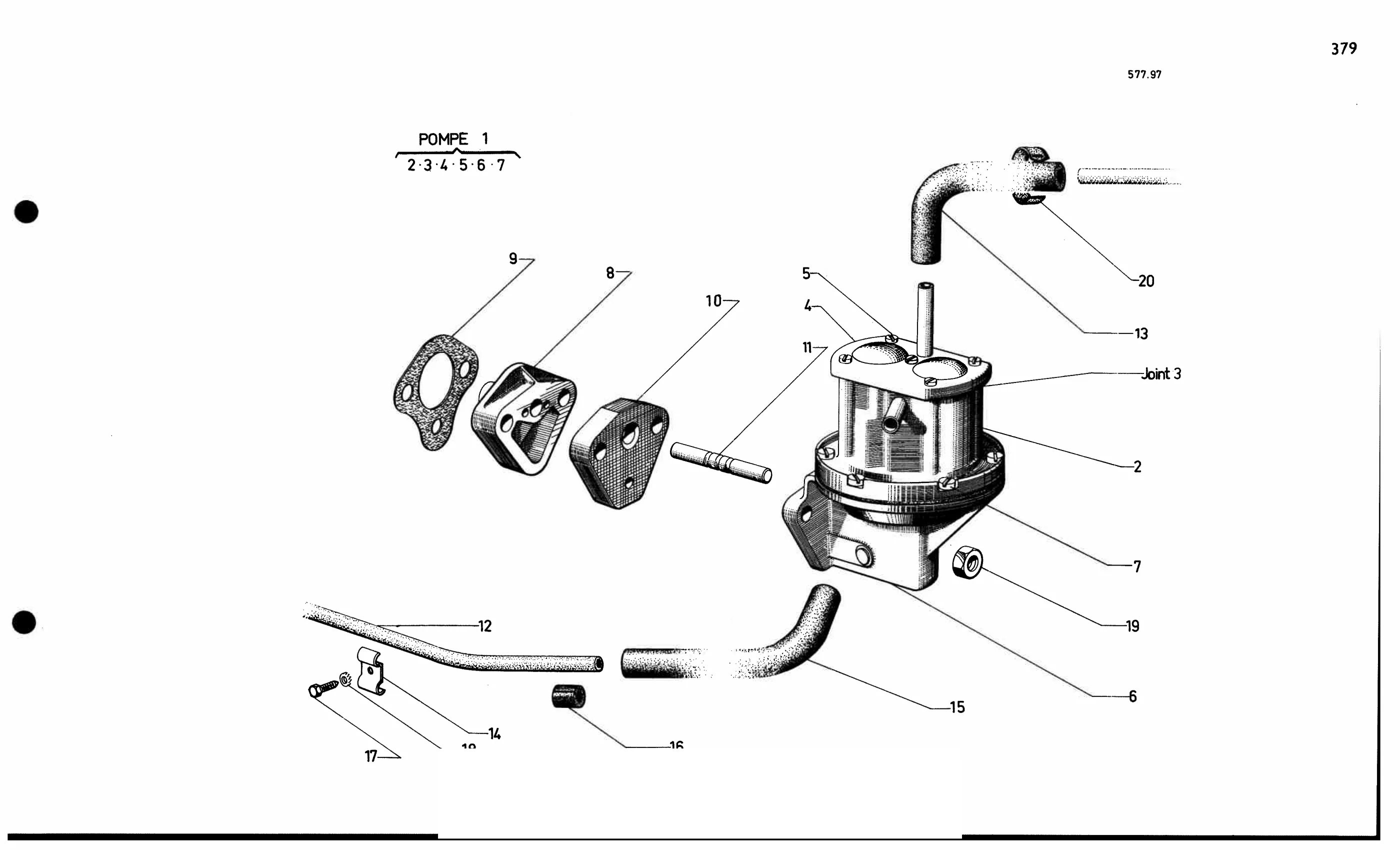 Fuel pump (carb), page 372 of 688 — 577 Parts Catalogue — Volume I