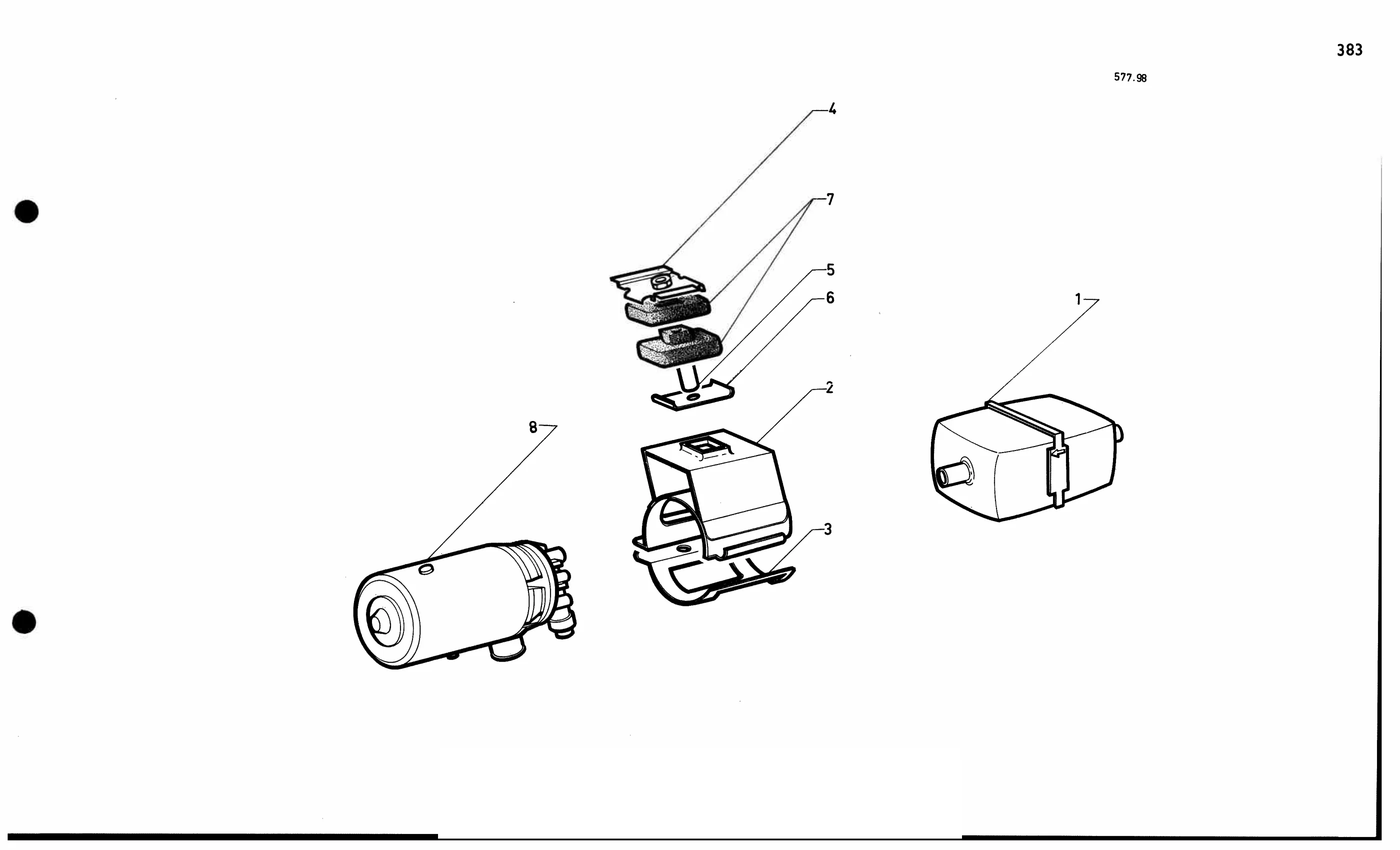 Fuel pump (EFI), page 375 of 688 — 577 Parts Catalogue — Volume I