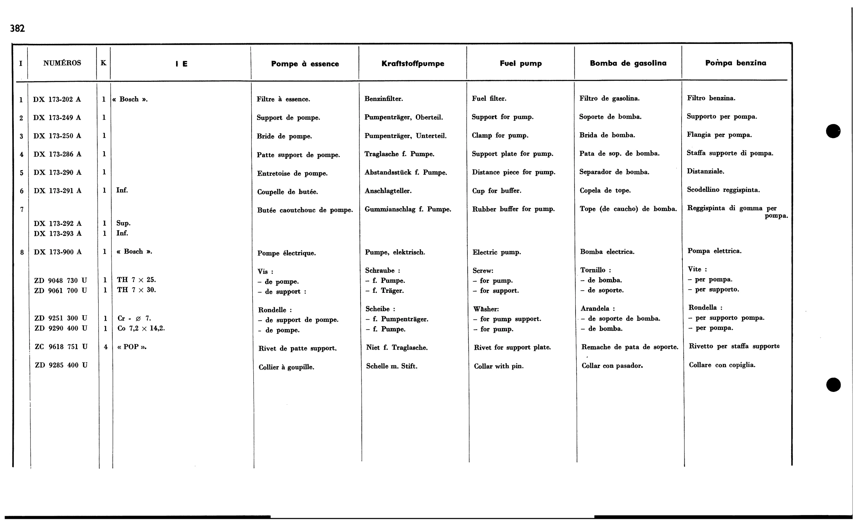 Fuel pump (EFI), page 376 of 688 — 577 Parts Catalogue — Volume I