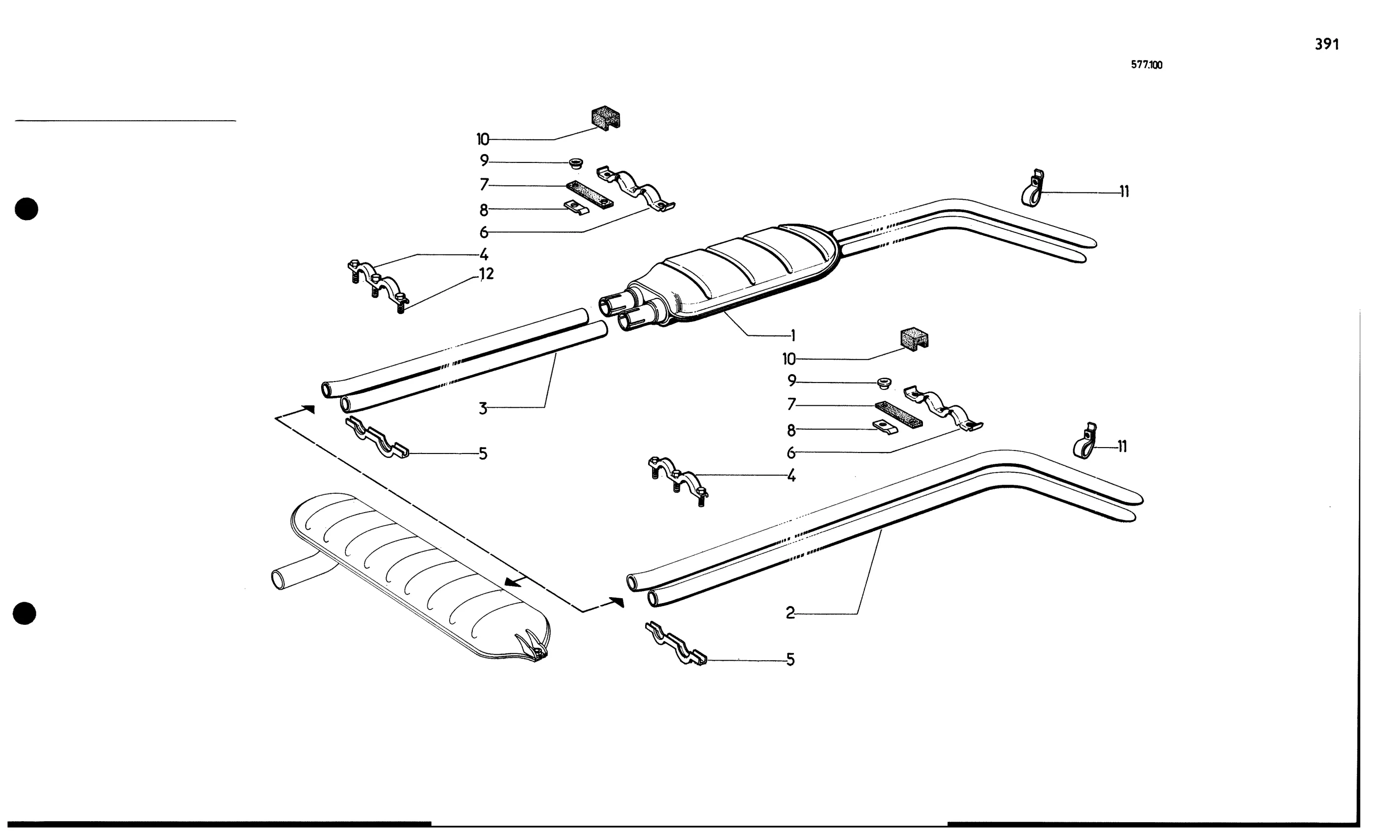 Rear, page 381 of 688 — 577 Parts Catalogue — Volume I