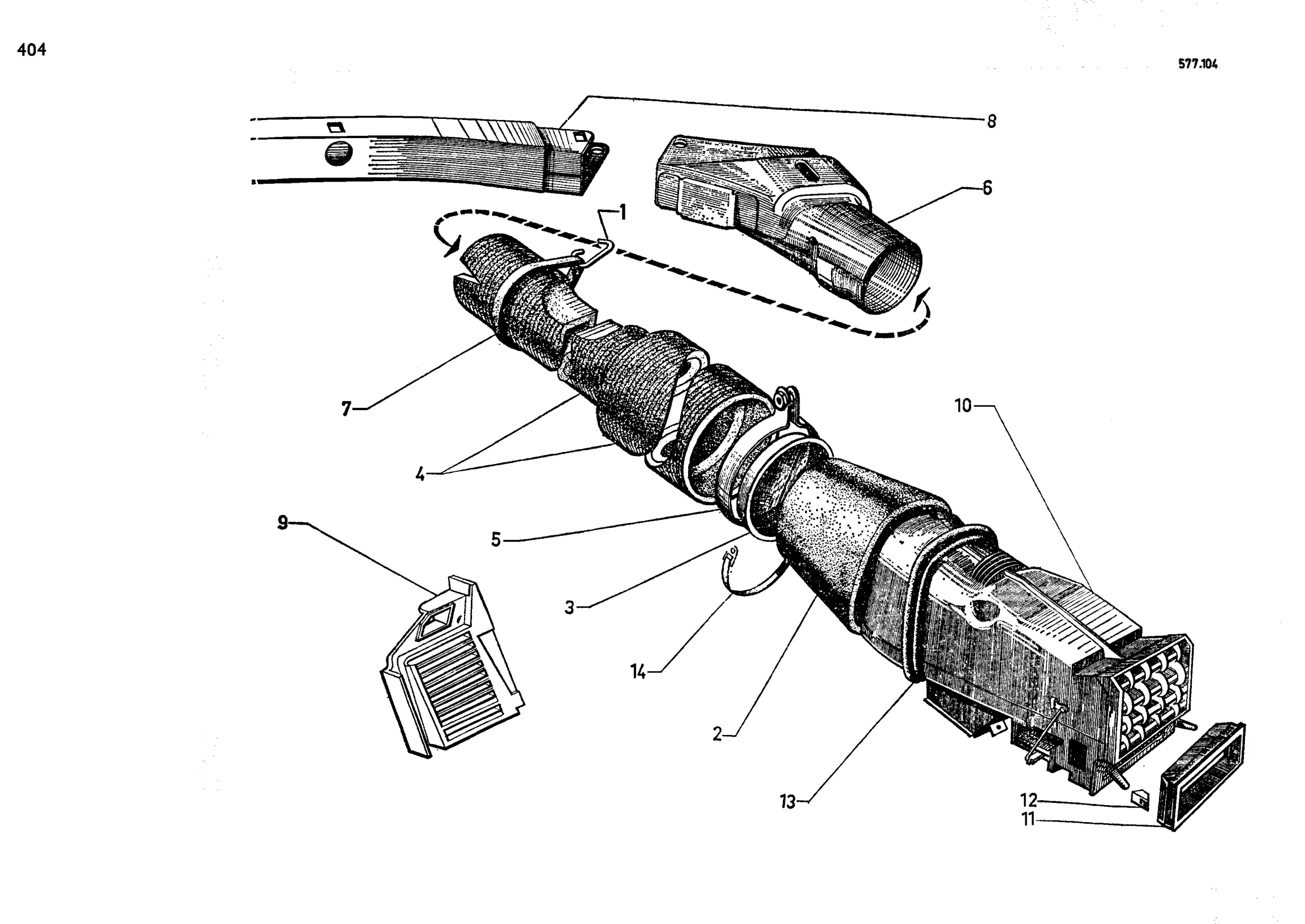 Heating, cooling / Ventilation, page 392 of 688 — 577 Parts Catalogue — Volume I