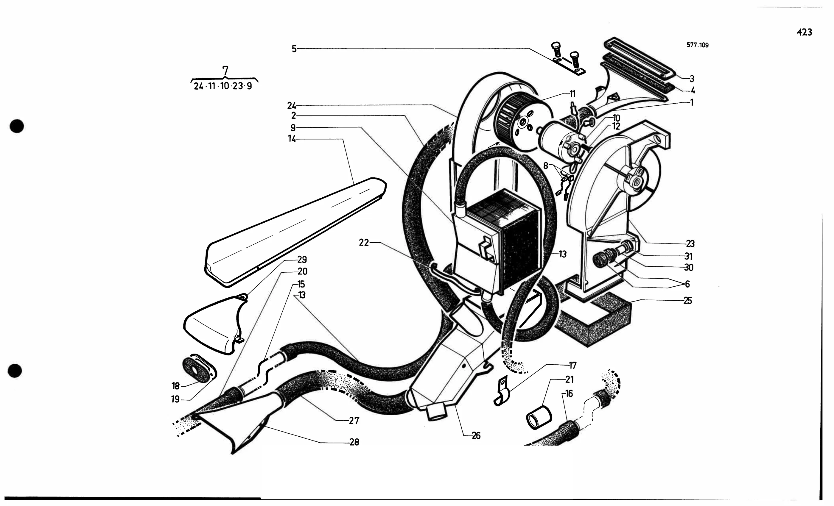 Heating -15º, page 404 of 688 — 577 Parts Catalogue — Volume I