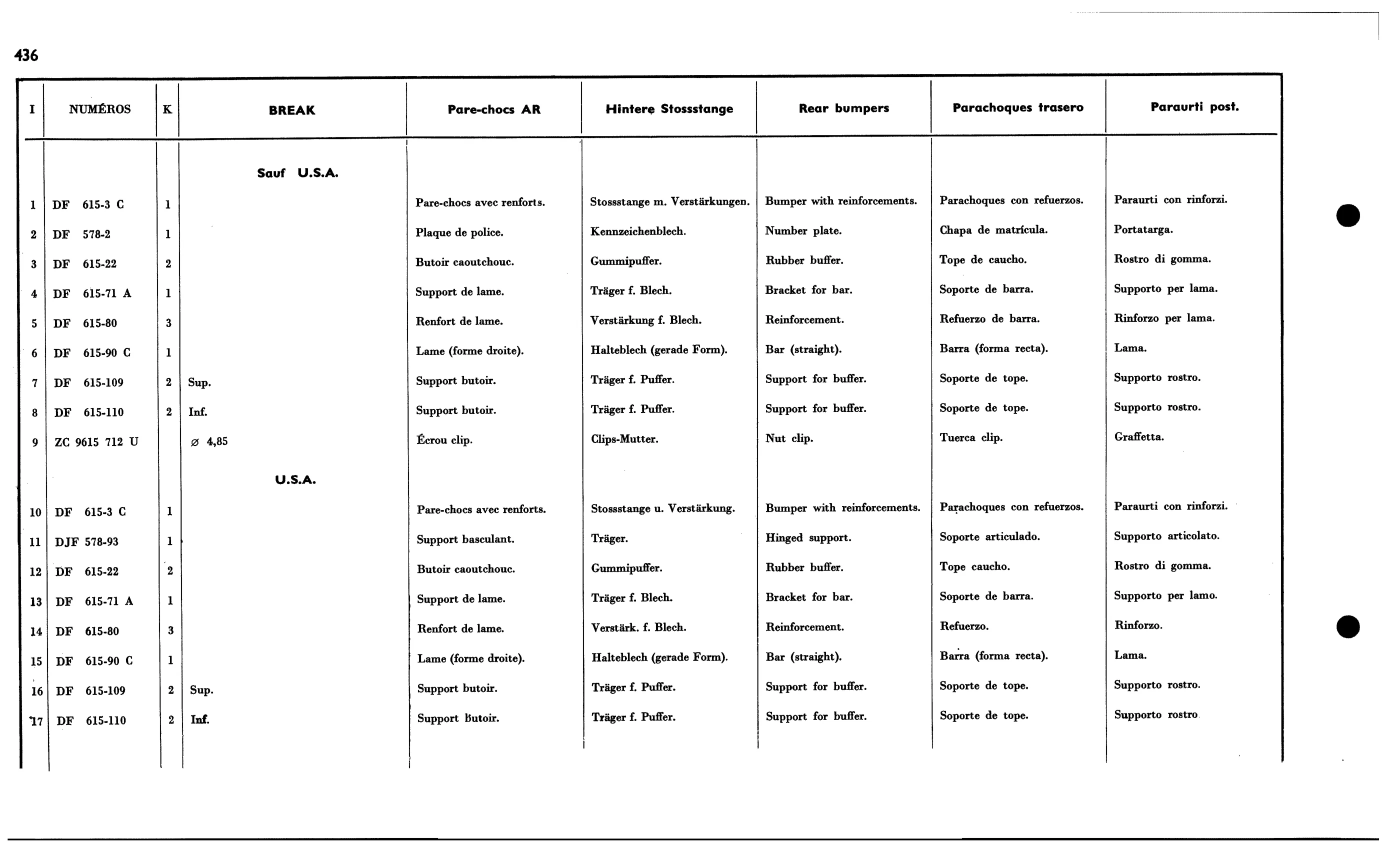 Rear BREAK, page 418 of 688 — 577 Parts Catalogue — Volume I