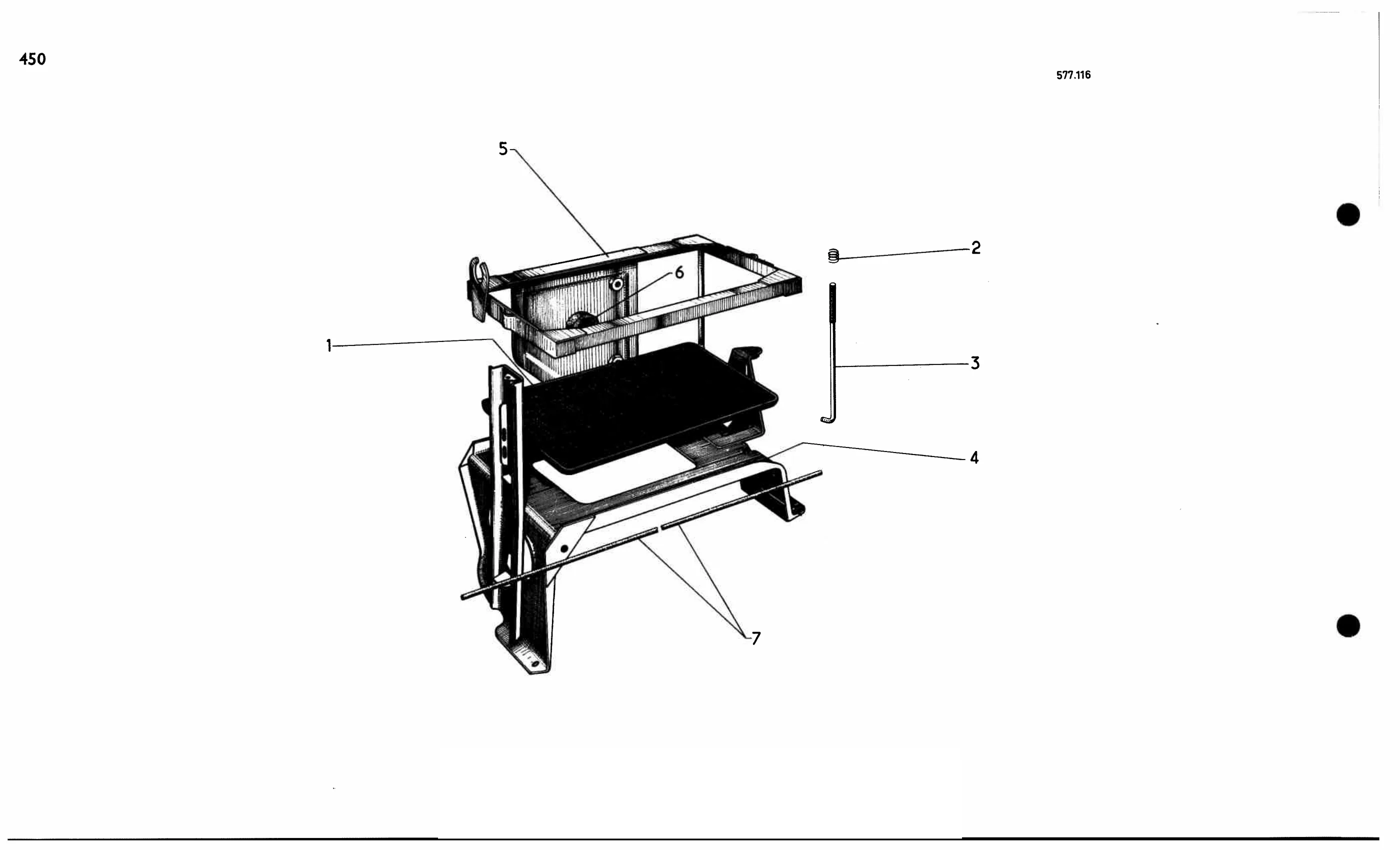 Battery support, page 428 of 688 — 577 Parts Catalogue — Volume I