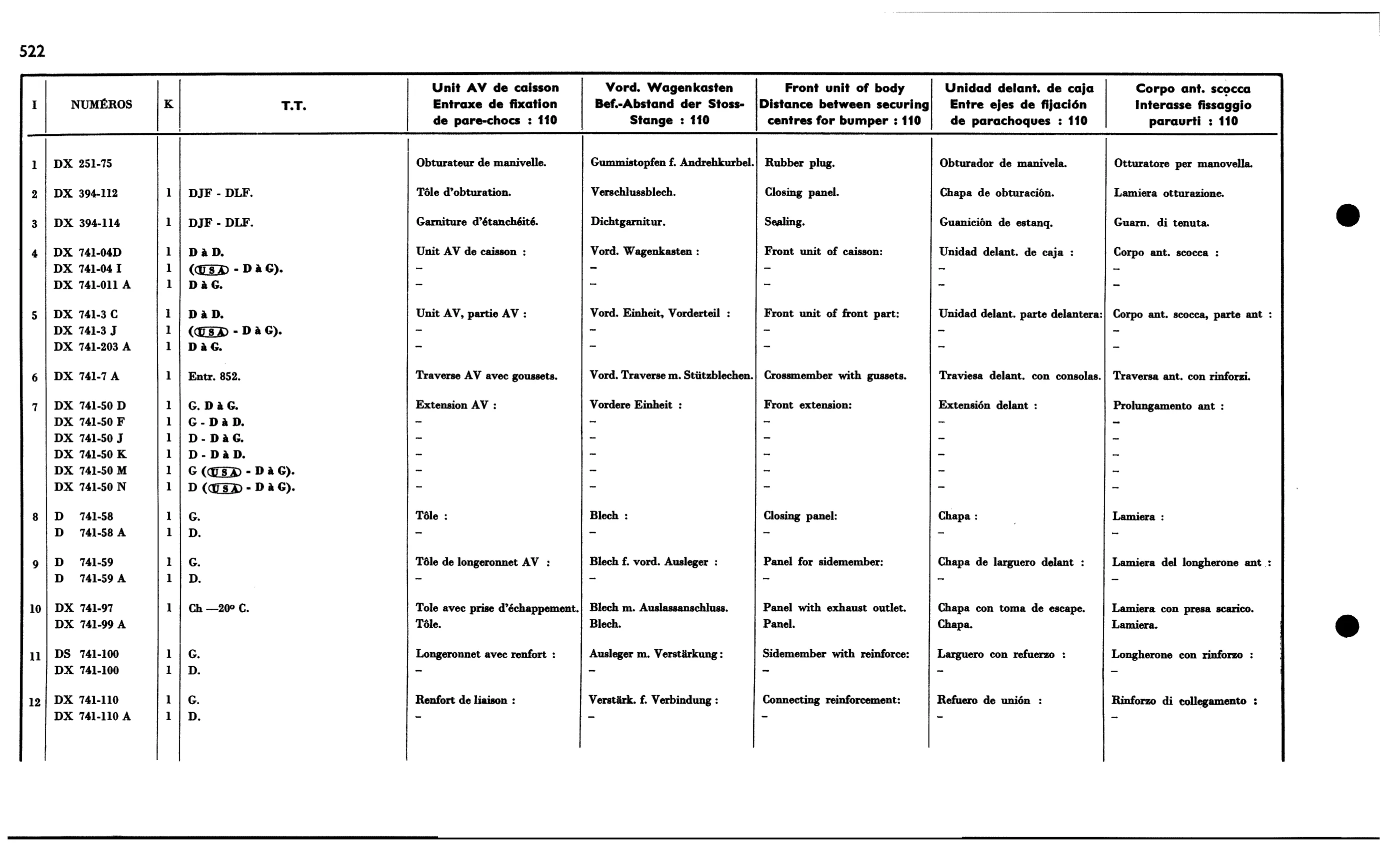 Front unit, page 487 of 688 — 577 Parts Catalogue — Volume I