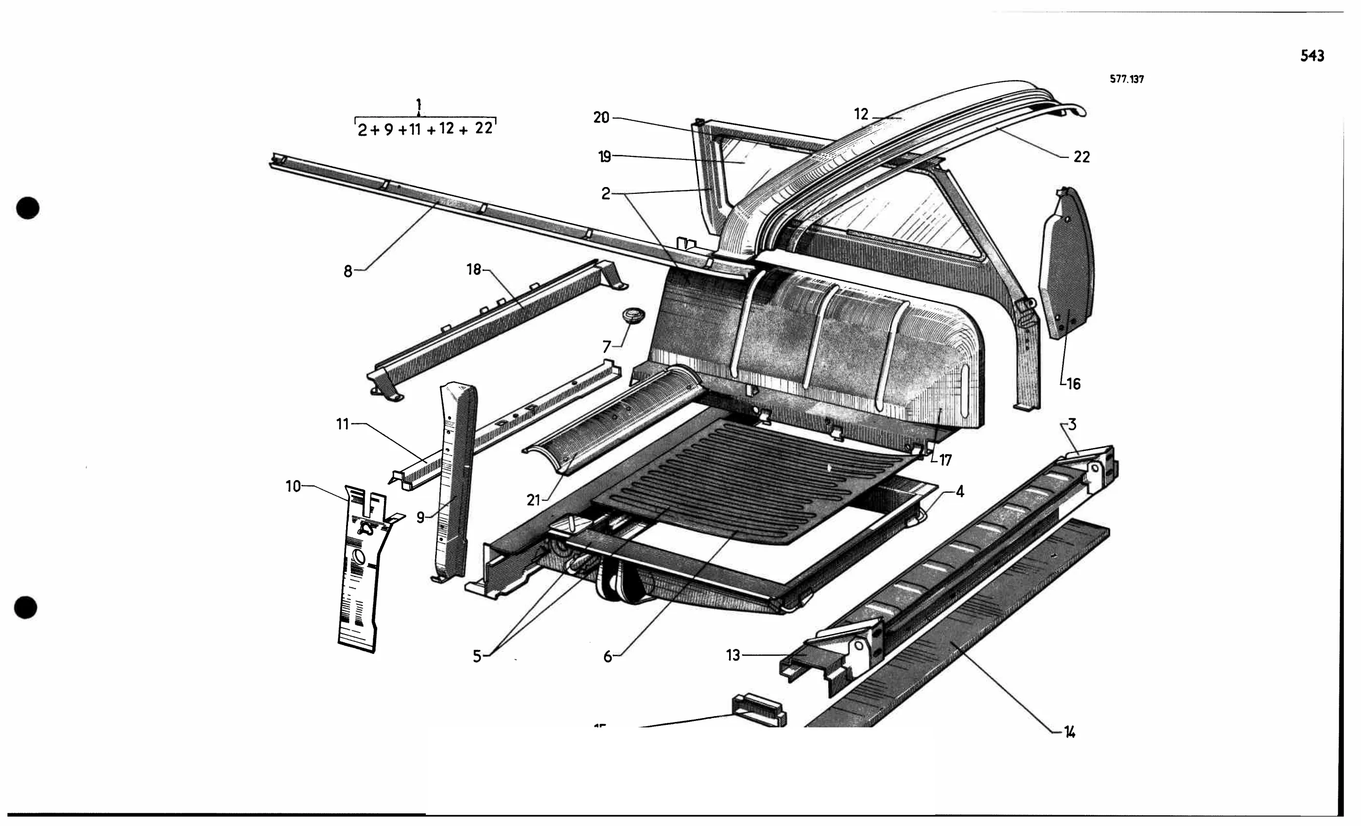 Rear parts (Bk), page 501 of 688 — 577 Parts Catalogue — Volume I