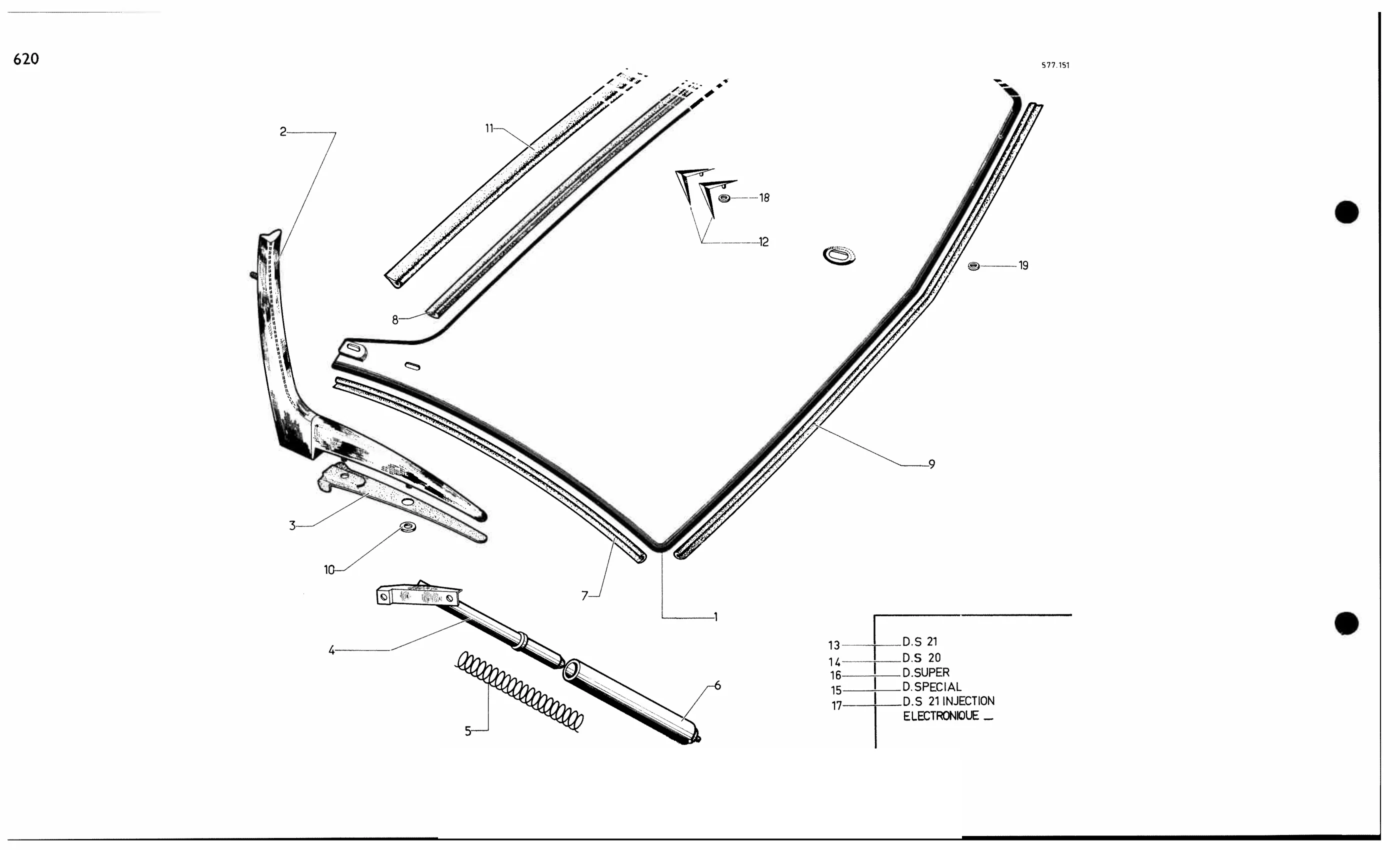 Boot door - Bl, page 555 of 688 — 577 Parts Catalogue — Volume I