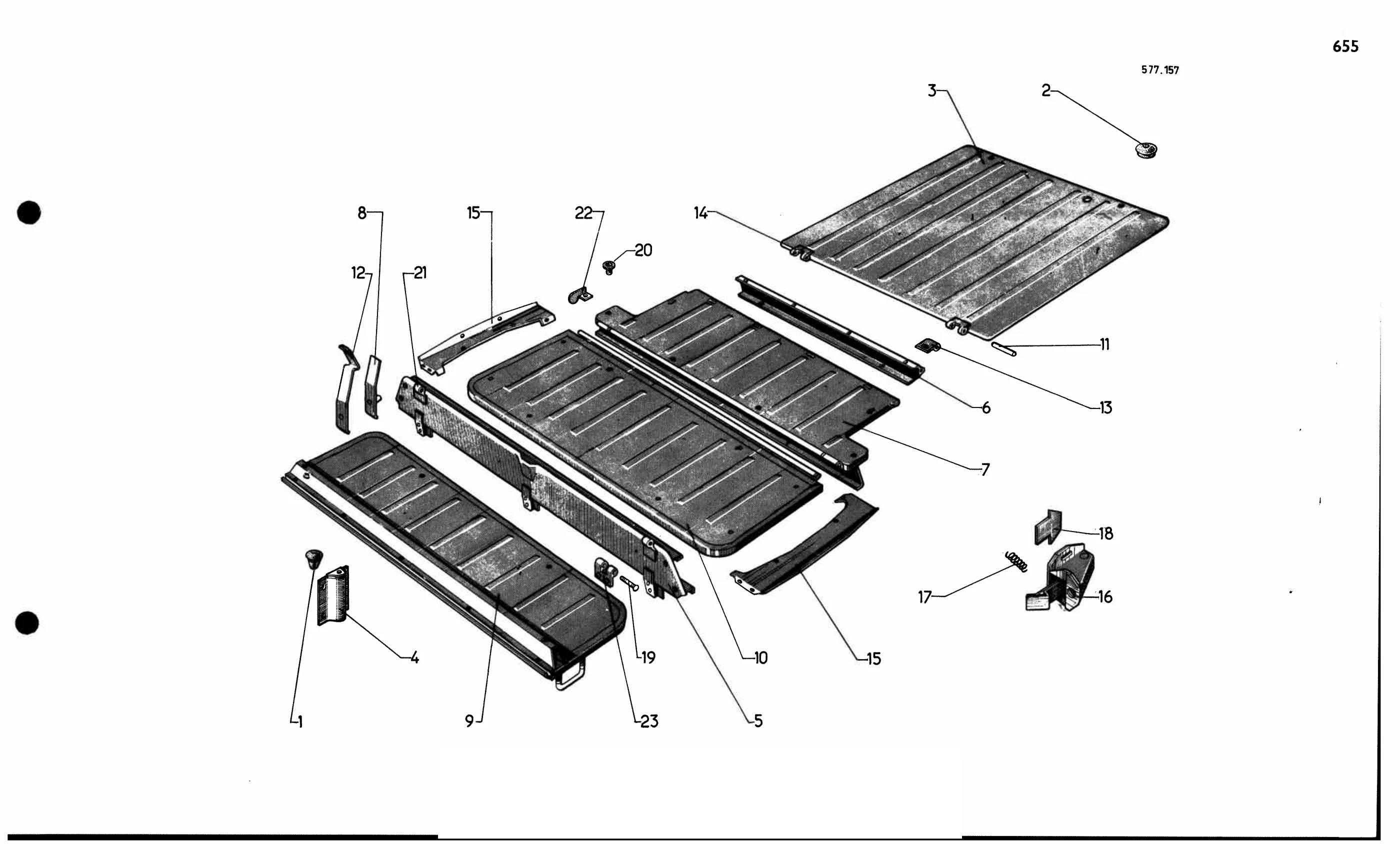 Rear floor - Bk C, page 577 of 688 — 577 Parts Catalogue — Volume I