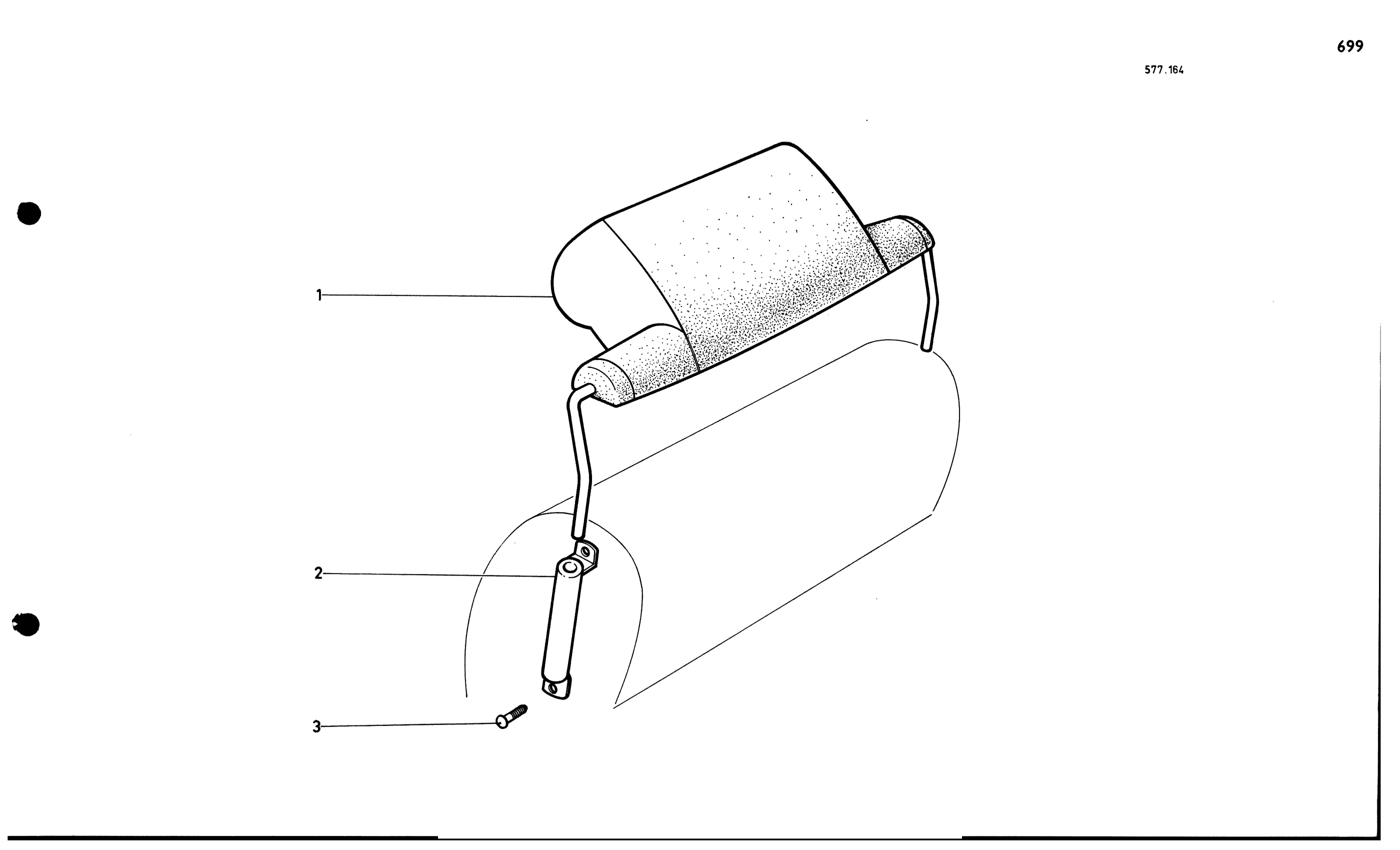 Headrests, page 611 of 688 — 577 Parts Catalogue — Volume I