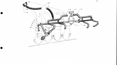 Injectors, pipes, press. regulator, page 73 — 577 Parts Catalogue — Volume I