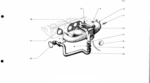 Inlet manifold (carb), page 80 — 577 Parts Catalogue — Volume I
