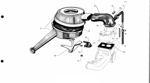 Air filter - carb, page 91 — 577 Parts Catalogue — Volume I