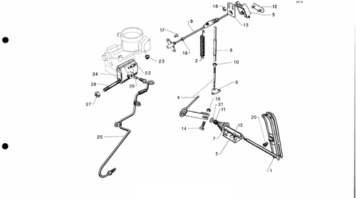 Throttle control, page 107 — 577 Parts Catalogue — Volume I