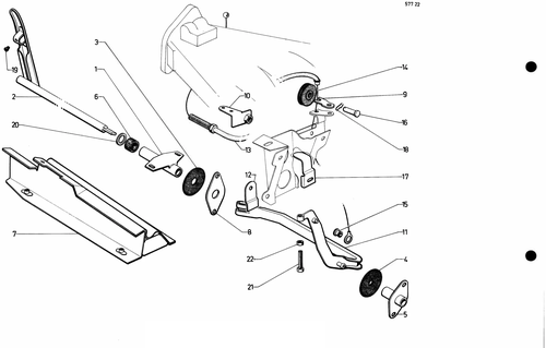 Throt. control (EFI RHD), page 118 — 577 Parts Catalogue — Volume I