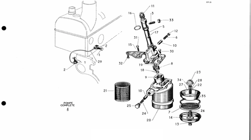 Oil pump, page 121 — 577 Parts Catalogue — Volume I