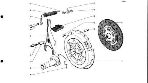 Clutch (EFI), page 132 — 577 Parts Catalogue — Volume I