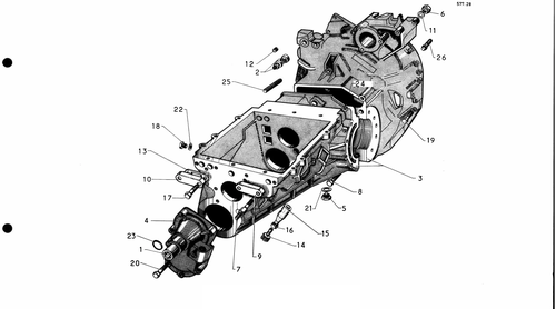 Gearbox, page 136 — 577 Parts Catalogue — Volume I