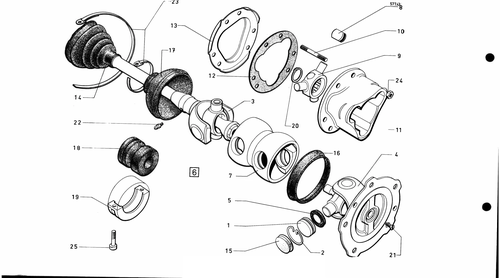 Drive shaft, page 188 — 577 Parts Catalogue — Volume I
