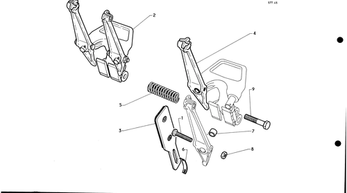 Mechanical front, page 194 — 577 Parts Catalogue — Volume I