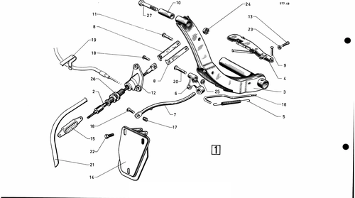 Handbrake bvm, page 201 — 577 Parts Catalogue — Volume I