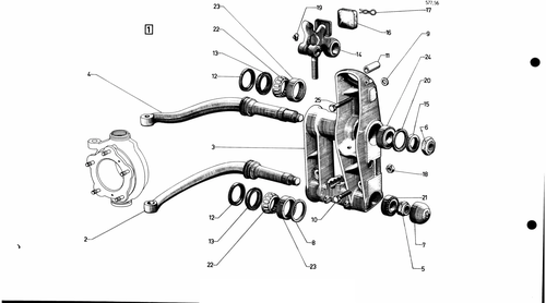 Suspension, steering, page 221 — 577 Parts Catalogue — Volume I