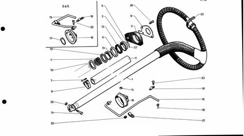 Steer'g wheel da bvm, page 233 — 577 Parts Catalogue — Volume I