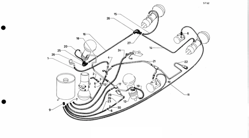 Return pipes not DV/DT/IE, page 297 — 577 Parts Catalogue — Volume I