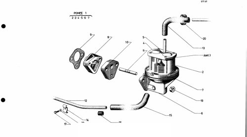 Fuel pump (carb), page 372 — 577 Parts Catalogue — Volume I