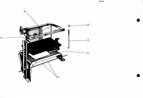Battery support, page 428 — 577 Parts Catalogue — Volume I