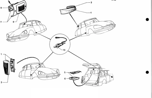 Interior lighting, page 453 — 577 Parts Catalogue — Volume I