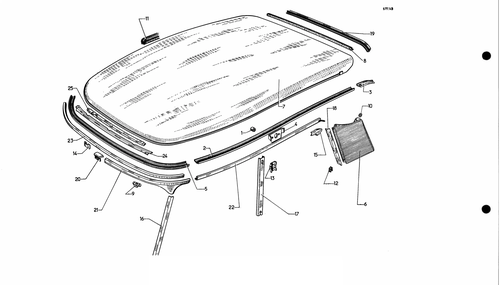 Roof DV, DT, page 523 — 577 Parts Catalogue — Volume I