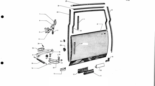 Rear doors - Bk, page 540 — 577 Parts Catalogue — Volume I