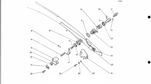 Lock for boot door, page 559 — 577 Parts Catalogue — Volume I