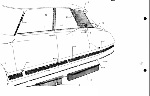 Ext. finishers - Pa, page 581 — 577 Parts Catalogue — Volume I