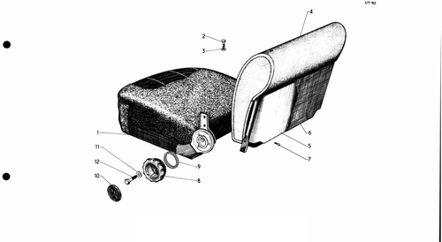 Fr. seat armatures, page 604 — 577 Parts Catalogue — Volume I