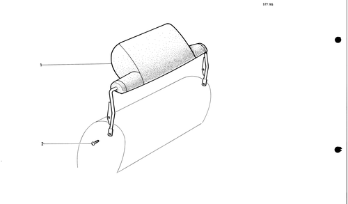 Headrests USA, page 613 — 577 Parts Catalogue — Volume I