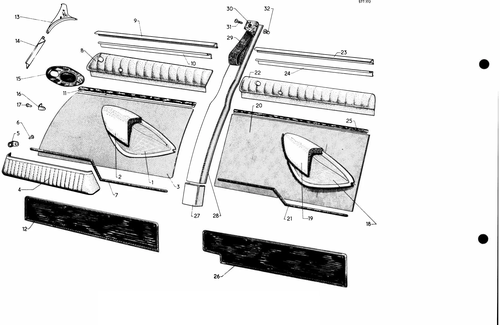 Pallas int. door trim, page 655 — 577 Parts Catalogue — Volume I