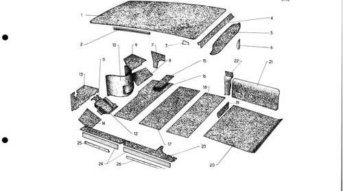 Body trim etc Bk, page 669 — 577 Parts Catalogue — Volume I
