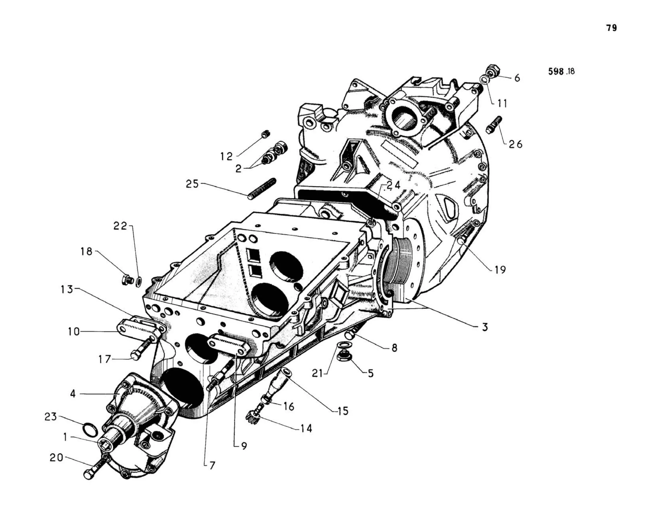 Transmission, page 99 of 344 — 598 Parts Catalogue — Volume I