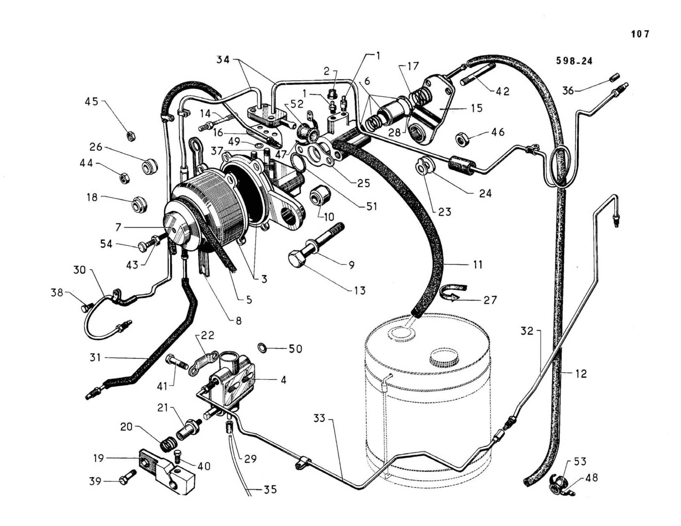 Differential, page 122 of 344 — 598 Parts Catalogue — Volume I