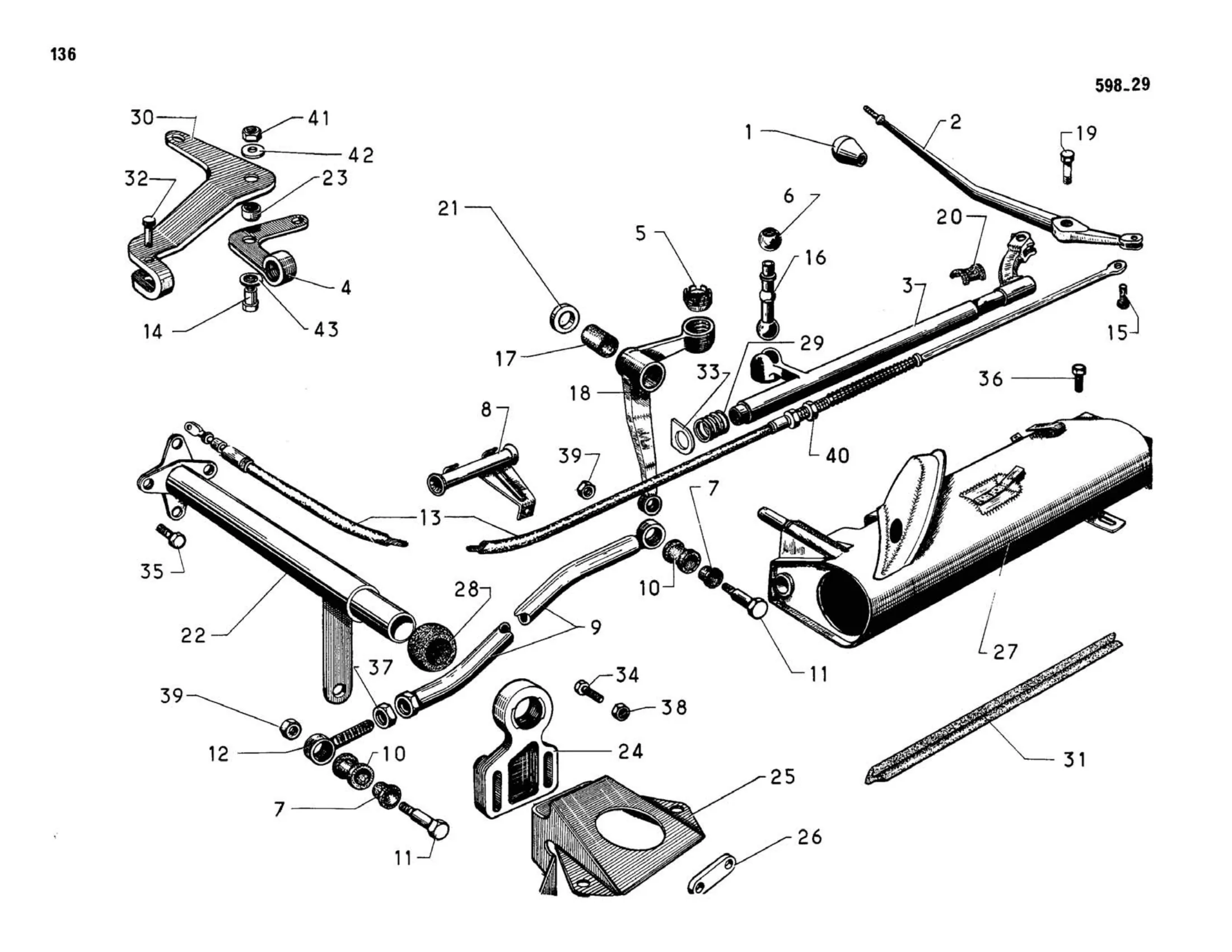 Gear change / BVH, page 142 of 344 — 598 Parts Catalogue — Volume I