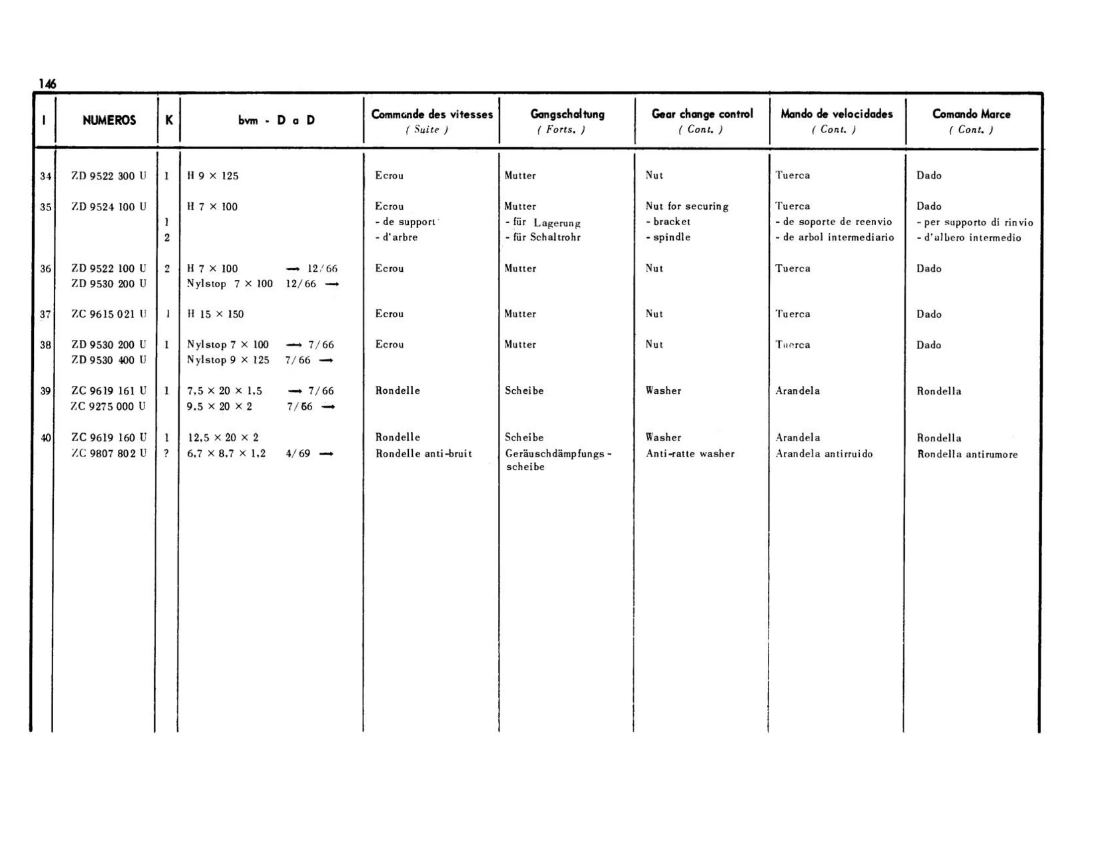 RHD, page 149 of 344 — 598 Parts Catalogue — Volume I