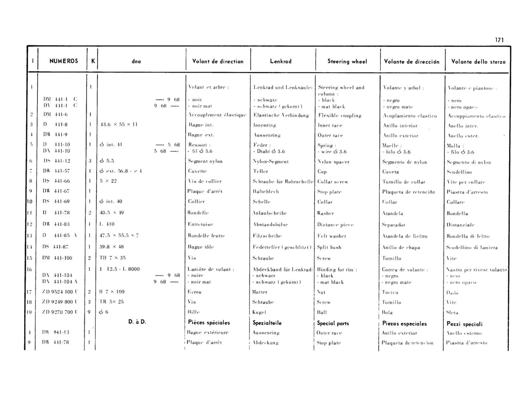Hubs, brake drums, page 166 of 344 — 598 Parts Catalogue — Volume I